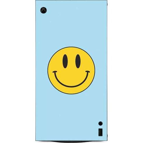 Blue Happy Face XBox Series X Digital Edition Console Skin